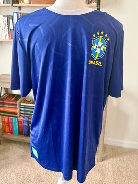 Brasil CBF Blue Soccer Jersey